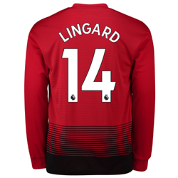 Camiseta de la equipación local del Manchester United 2018-19 de manga larga dorsal Lingard 14 precio