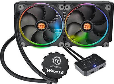 Thermaltake Water 3.0 Riing RGB 280 - Refrigeración (Cobre,(Negro)