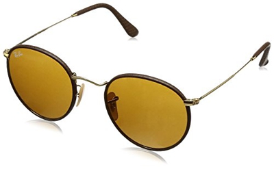 Nuevo Gafas de Sol Ray-Ban RB 3475-Q 9041 50-21 Cuero Marrón Marcos W/ Lentes