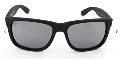 Ray-Ban Justin RB4165 - Gafas de sol Unisex, Negro (Gris 622/6G), 51 mm