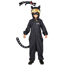 Imagen de Disfraz mono Chat Noir Miraculous™ niño al mejor precio Disfraz mono Chat Noir Miraculous™ niño en oferta