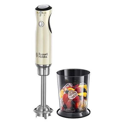 Russell Hobbs 25232-56 Retro Cream Stabmixer Pürierstab Handmixer mit Messbecher