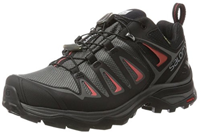 Salomon X Ultra 3 GTX W, Zapatillas de Senderismo para Mujer, (Magnet/Black/Mineral Red 000), 40 EU