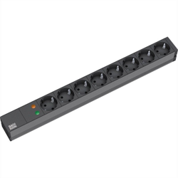 1166483-Secomp 19.07.1180 8AC outlet(s) Black power extension - Power Extensions en oferta