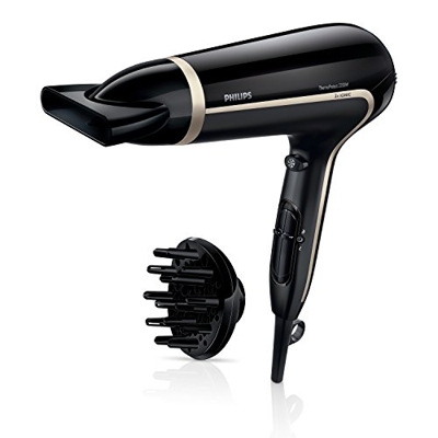 Secador, Philips ThermoProtect Ionic, HP8232/20 2200W, Negro