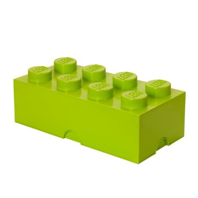 LEGO Bloque de almacenaje 2 x 4 verde claro