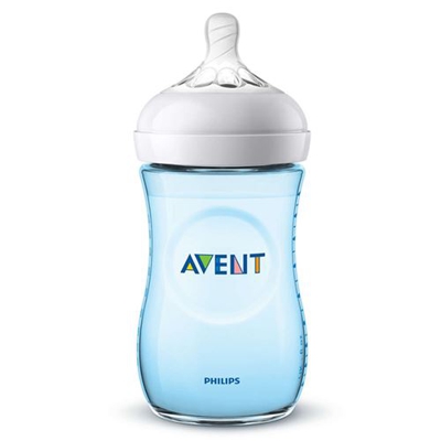 Biberón natural Philips Avent SCF035/17 260 ml 1 mes Azul