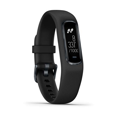 Garmin Vívosmart 4 Azul marino con correa negra Pequeño / Mediano