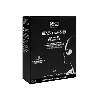 MARTIDERM Black Diamond Ionto-Lift Tratamiento intensivo disminute arrugas profundas, 4 x 2 parches (4 ml)