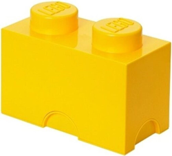Ladrillo de almacenamiento LEGO (2 espigas) - Amarillo características