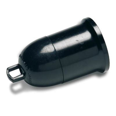 Portalampara p obra E27 negro 175-n. 1bl