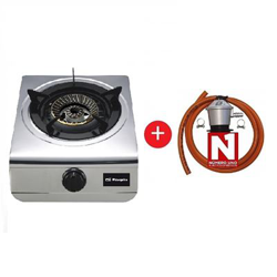 Hornillo a Gas Orbegozo FO 1700, Inox, 1 fuego + Regulador de Gas butano HVG precio