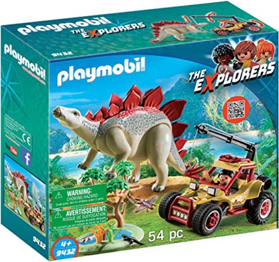 Dinos 9432 Vehículo Explorador con Estegosaurio , Juegos de construcción