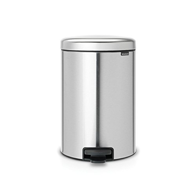 Cubo de basura con pedal Brabantia Newlcon 20 L Acero mate