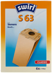 S 63 Accesorios y suministros de vacío, Bolsas de aspiradora características