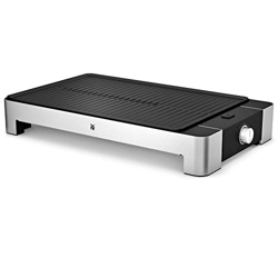 WMF LONO Grill sobremesa, 2000 W, placas antiadherente y desmontables muy fáciles de limpiar, con bandeja antigoteo y recogejugos, Acero Inoxidable cr características