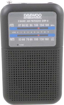 RADIO ANALOGICA AM/FM DE BOLSILLO DAEWOO INTERNATIONAL DRP-8B NEW NUEVA IN BOX 