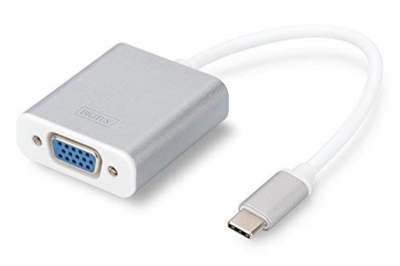 DA-70837 adaptador de cable de vídeo 0,2 m USB C VGA (D-Sub) Blanco