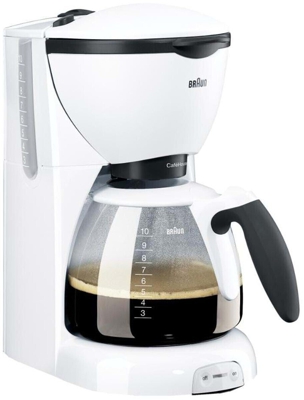 Braun KF 520/1 - Cafetera de espresso manual, color blanco