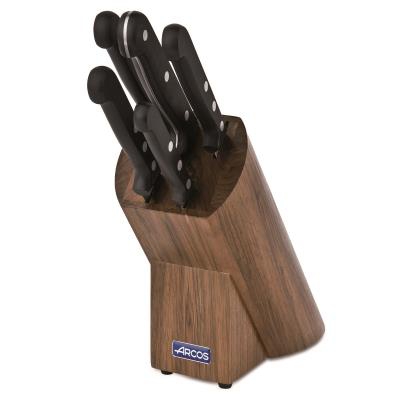 Taco de 5 cuchillos Arcos Universal 285700 de acero inoxidable y mango de Polioximetileno juego de 6 piezas y caja de regalo