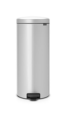 Cubo de basura con pedal Brabantia Newlcon 30 L Gris metalizado