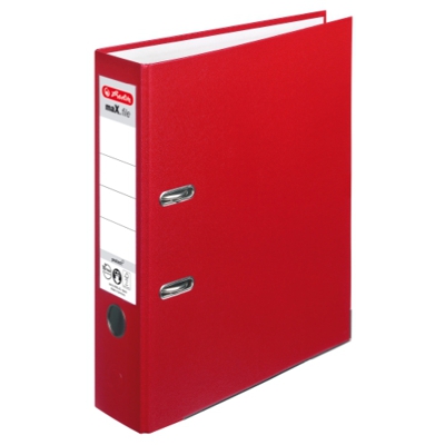 Herlitz 5480306 Ringmappe Polypropylen (PP) Rot LAF maX.file protect A4 8cm