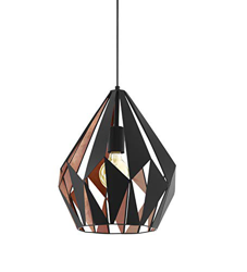 Eglo Vintage - Carlton 1 negro/cobre (49254) en oferta