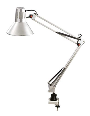 Lámpara para mesa de trabajo PIERRE, en plata