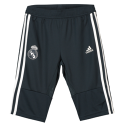 Pantalón de entrenamiento del Real Madrid con longitud tres cuartos en gris oscuro para niños características