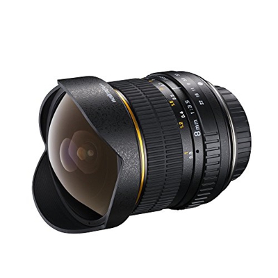 Walimex pro 8/3.5 - Objetivo ojo de pez (focal fija  8 mm, apertura f/3,5) pro para Canon EF-S