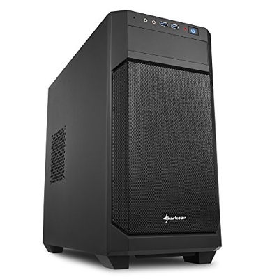 Sharkoon 4044951013951 Gehäuse V1000 schwarz Micro-ATX - Mini tower - Micro/Mini