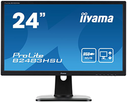 Iiyama b2483hsu b1dp monitor led 61 cm 24 pollici 1920 x 1080 pixel full hd 2 ms precio