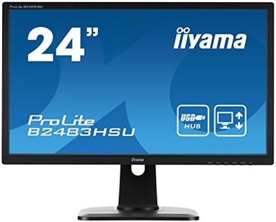 Iiyama b2483hsu b1dp monitor led 61 cm 24 pollici 1920 x 1080 pixel full hd 2 ms