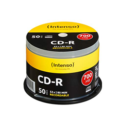 CD-R INTENSO 700 MB/80 Min 52X CAKEBOX 50 características