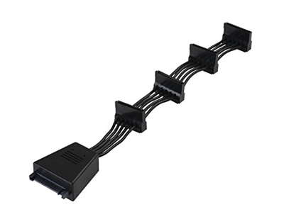 CP06 cable de SATA Negro, Cable Y