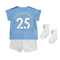 1.ª equipación del Manchester City 2019-20 para bebés dorsal Fernandinho 25 en oferta