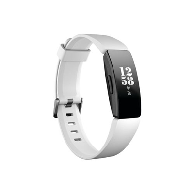 Pulsera de salud y actividad física Fitbit Inspire HR - Blanco/Negro