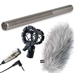 Rode NTG Tubo direccional de 3 de micrófono Keepdrum piel Protector de viento - Araña - XLR/TRS cable características