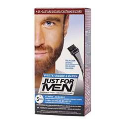 JUST FOR MEN Colorante en gel bigote barba y patillas - Tinte para la barba para hombres - castaño oscuro - 15 ml características