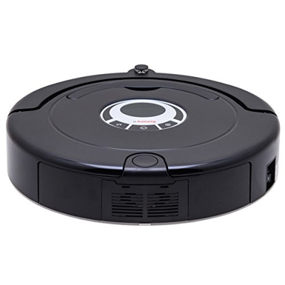 H.Koenig SWR22 Robot Aspirador Alto Rendimiento, 70 Decibelios, plástico, Metal, Negro