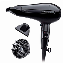 Remington Pro Air AC6120 Secador de Pelo Profesional, Secador Iónico, Difusor y 2 Concentradores, 2200 W, Negro, Ligero y Silencioso en oferta
