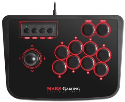 Mars Gaming MRA - Controlador Arcade Stick, PC,PS2,PS3 y Raspberry Pi Comp #0723