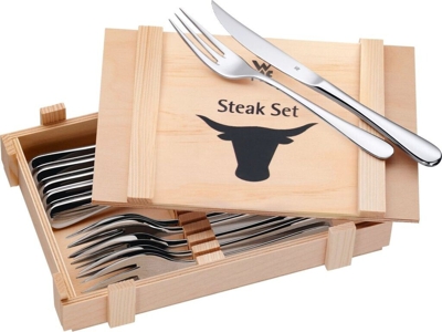 WMF Steakbesteck / Grillbesteck SET 12 teilig AKTION Holzbox