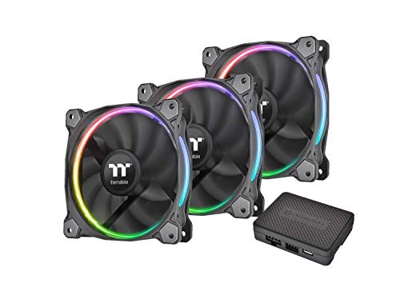 Thermaltake Riing Plus 12 RGB Sync Edition 3 Pack - Paquete de 3 Ventiladores, 