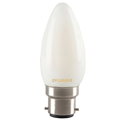 Sylvania 0027285 Toledo retro vela LED lámpara, cristal, casa de luz, B22, 4 W