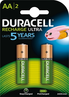 Duracell Recharge Ultra Akku Accu AA Mignon 2500 mAh wiederaufladbare Batterie