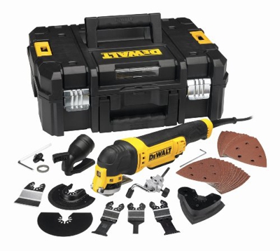 Dewalt Dwe315Kt-Qs Multi-Herramienta Oscilante Con Maleta Tstak 37 Accesorios, Negro / Amarillo