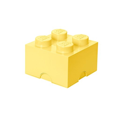 LEGO - Caja de almacenaje 4, color amarillo claro