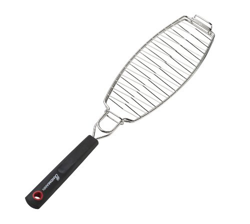 Landmann 13218 - Parrilla de Pescado para Barbacoa (61,5 x 16 x 3 cm, Acero Especial), Color metálico en oferta
