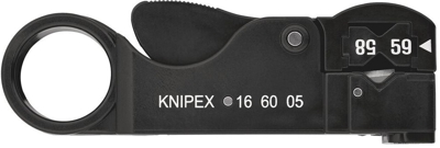 Knipex Koax-Abisolierwerkzeug 16 60 05 Sb , Abisolier Abmantelungswerkzeug